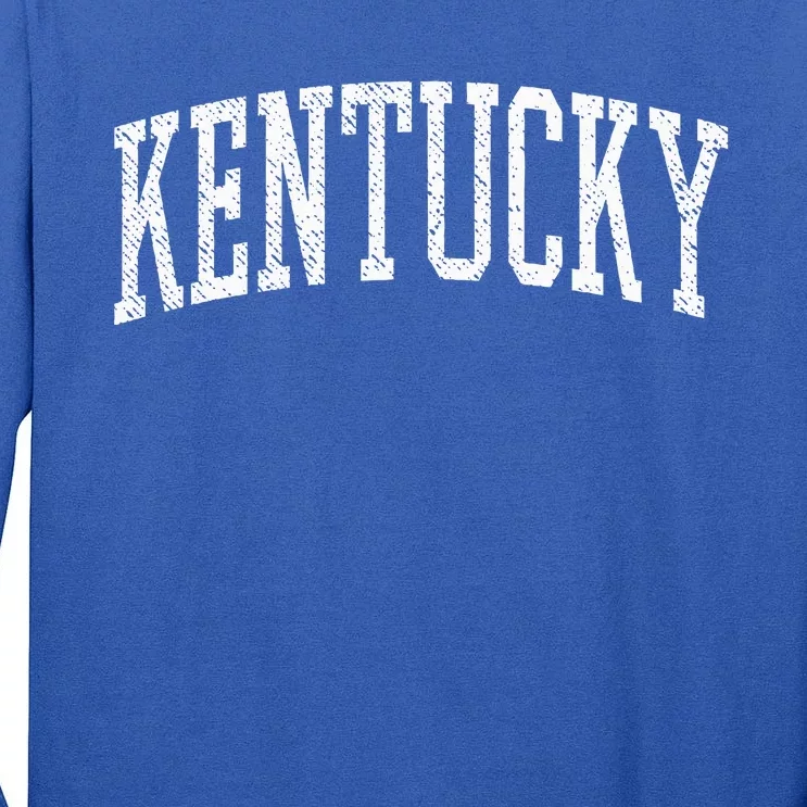 Varsity Distressed Kentucky Tall Long Sleeve T-Shirt