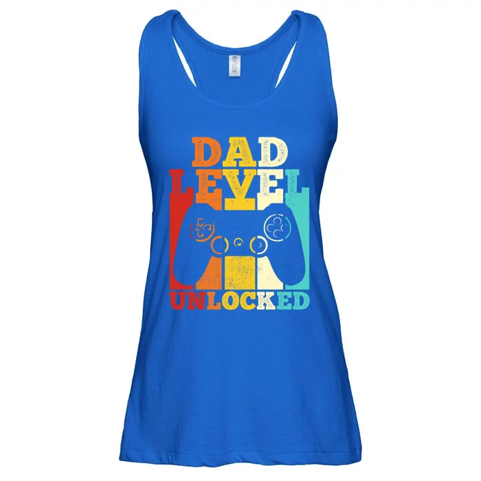 Vintage Dad Level Unlocked Gift Video Game Fathers Day Great Gift Ladies Essential Flowy Tank