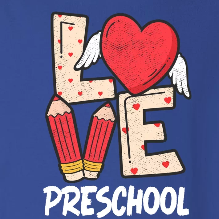 Valentines Day Love Preschool Squad Teacher Life Heart Cute Gift Toddler Long Sleeve Shirt