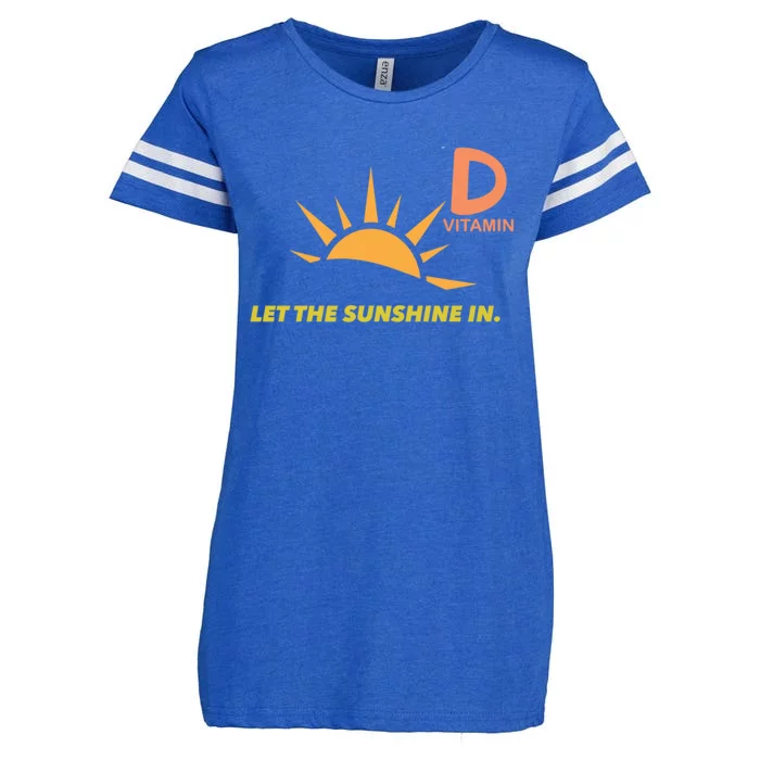 Vitamin D Let The Sunshine In Trendy Fun Attire Sun Gift Enza Ladies Jersey Football T-Shirt