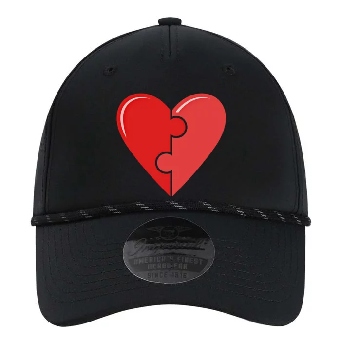 Valentines Day Love Heart Autism Awareness Puzzle Piece Gift Performance The Dyno Cap