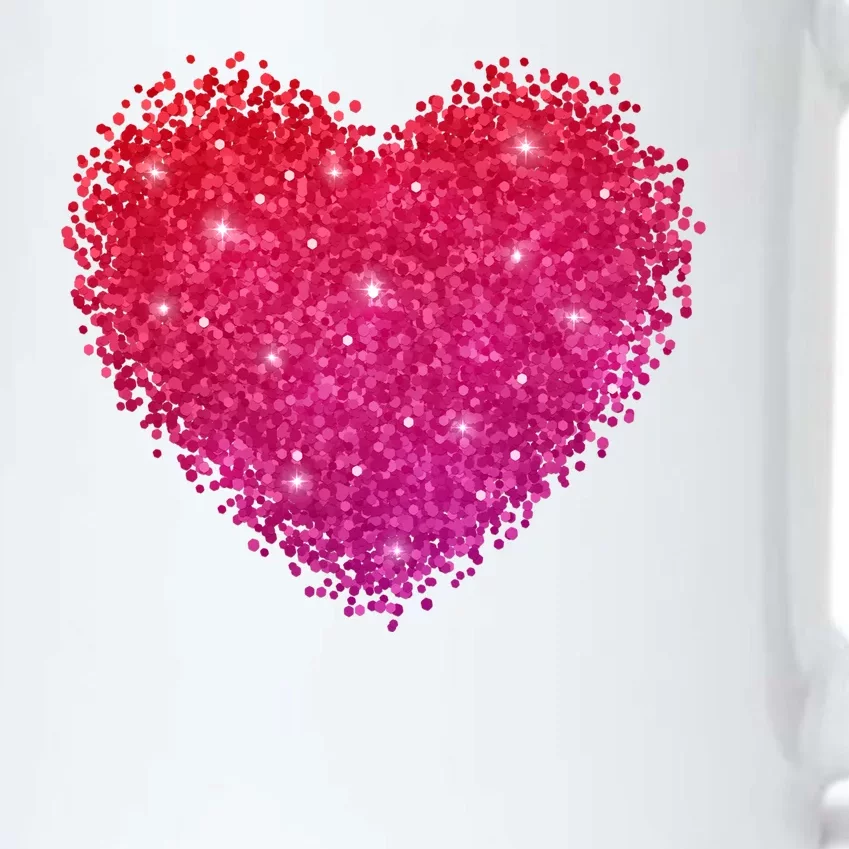 Valentines Day Love Heart Cute Romantic Gift Black Color Changing Mug