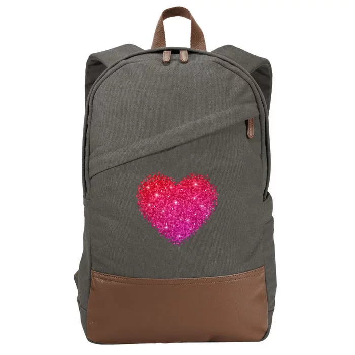 Valentines Day Love Heart Cute Romantic Gift Cotton Canvas Backpack