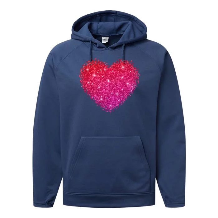 Valentines Day Love Heart Cute Romantic Gift Performance Fleece Hoodie