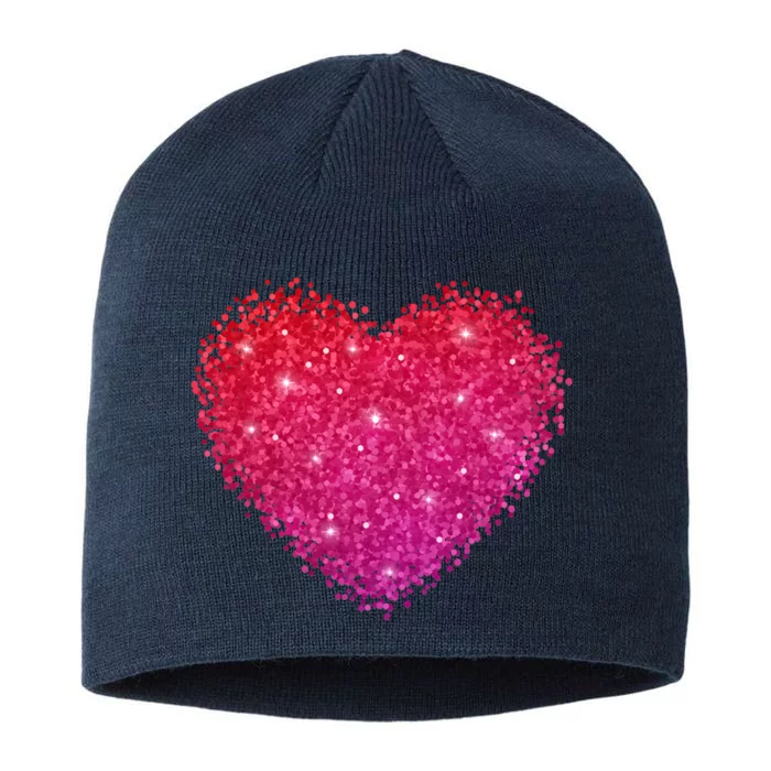 Valentines Day Love Heart Cute Romantic Gift 8 1/2in Sustainable Knit Beanie