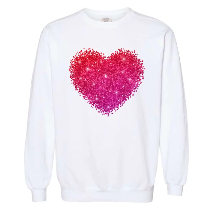 Valentines Day Love Heart Cute Romantic Gift Garment-Dyed Sweatshirt