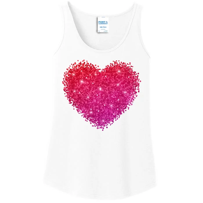 Valentines Day Love Heart Cute Romantic Gift Ladies Essential Tank