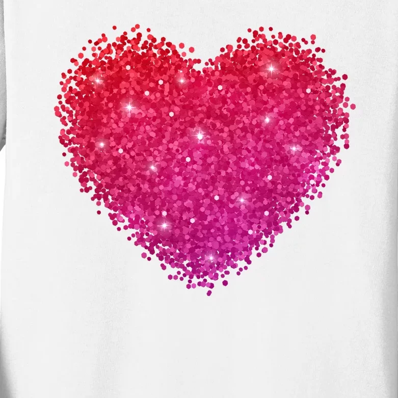 Valentines Day Love Heart Cute Romantic Gift Kids Long Sleeve Shirt