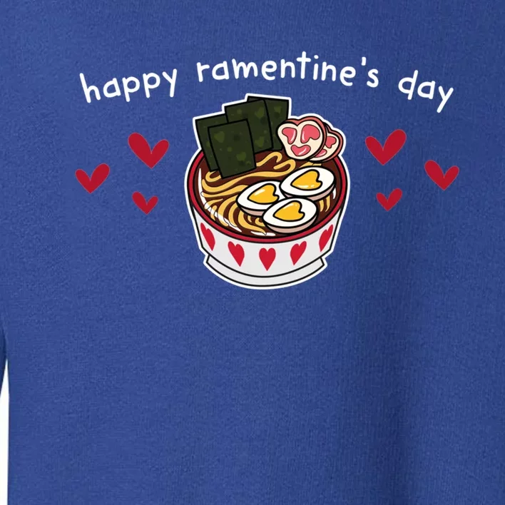 Valentine's Day Love Ra Noodle Soup Happy Ratine's Day Gift Toddler Sweatshirt