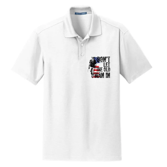 Vintage DonT Let The Old Man In Dry Zone Grid Performance Polo