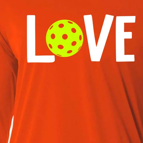 Valentine's Day Love Pickleball Gift Cooling Performance Long Sleeve Crew