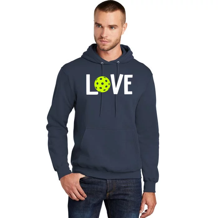 Valentine's Day Love Pickleball Gift Tall Hoodie