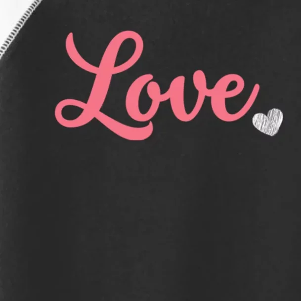 ValentineS Day Love Toddler Fine Jersey T-Shirt