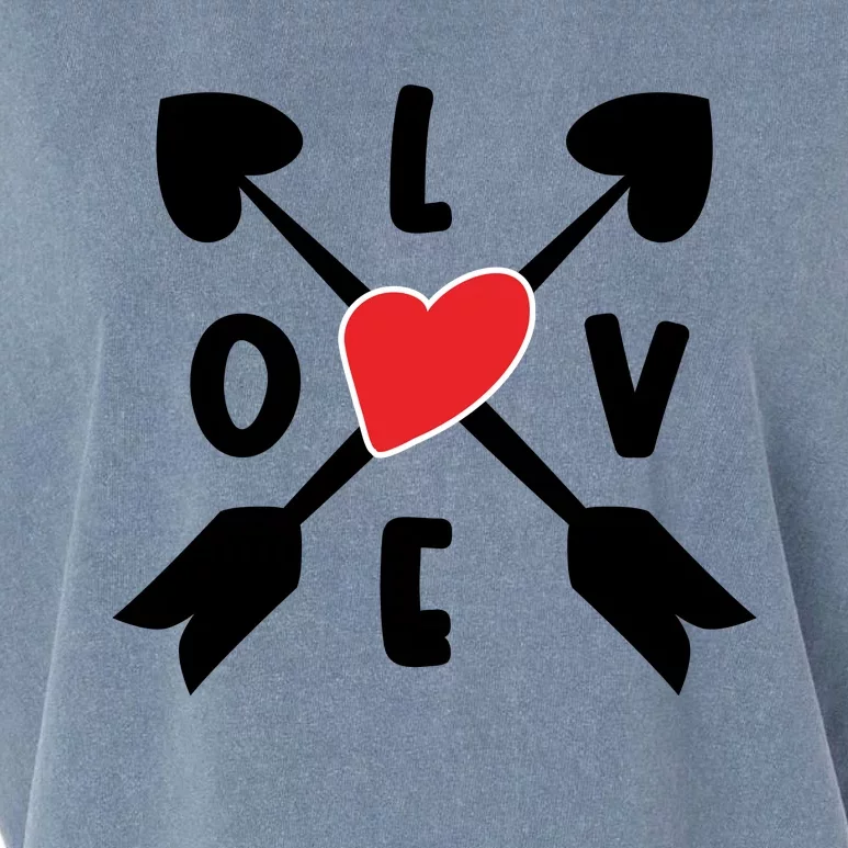 Valentines Day Love Arrows Garment-Dyed Women's Muscle Tee