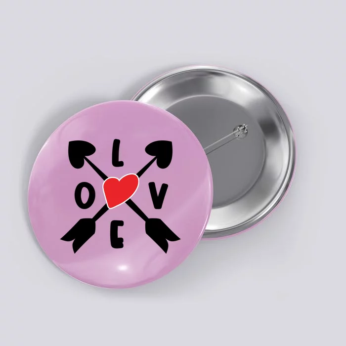 Valentines Day Love Arrows Button