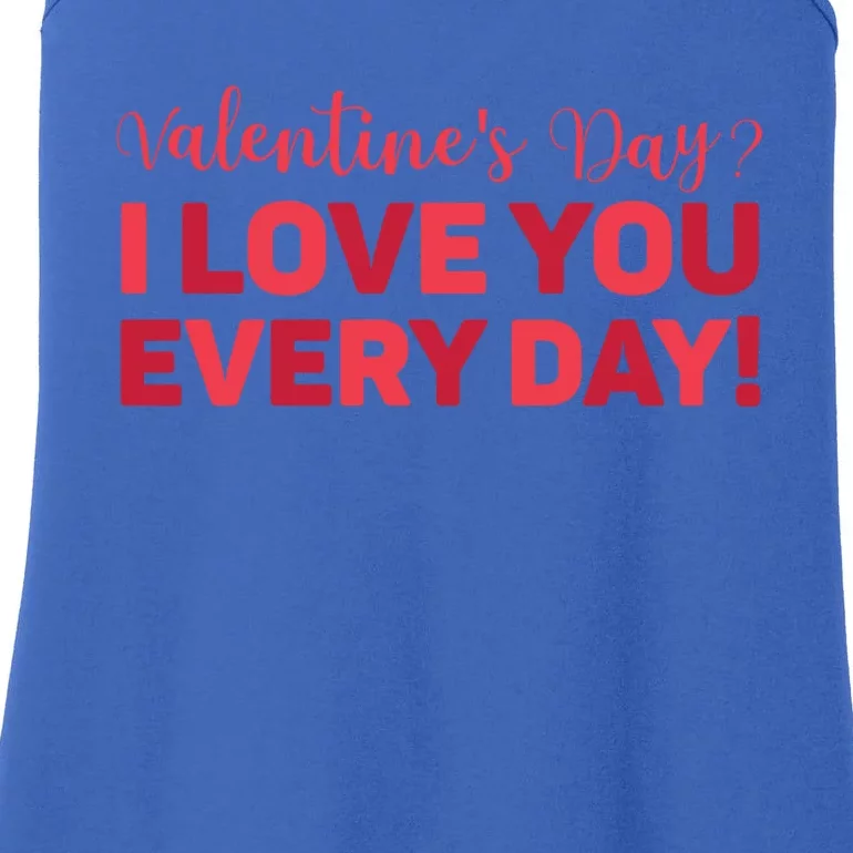 Valentine's Day? Love Heart Funny Gift Ladies Essential Tank