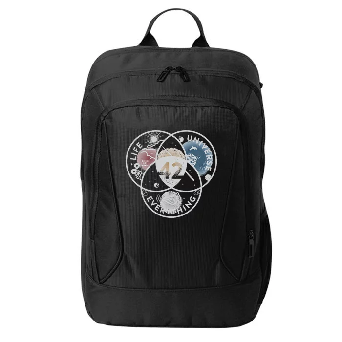 Venn Diagram Life The Universe And Everything 42 Life City Backpack