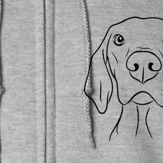 Vizsla Dog Lover Design Gift Cute Vizsla Meaningful Gift Full Zip Hoodie