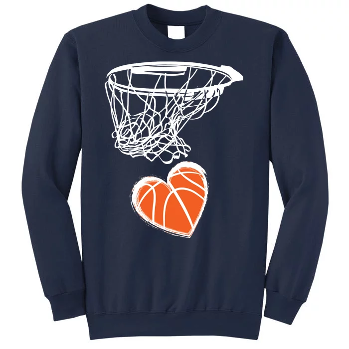 ValentineS Day Love Heart The Game Of Basketball Sweatshirt