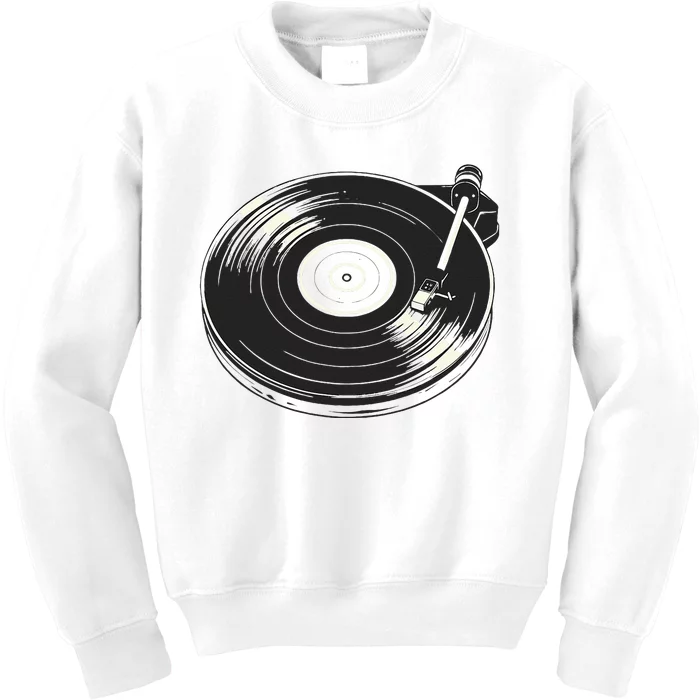 Vinyl Disc Lp Record Vinyl Kids Sweatshirt