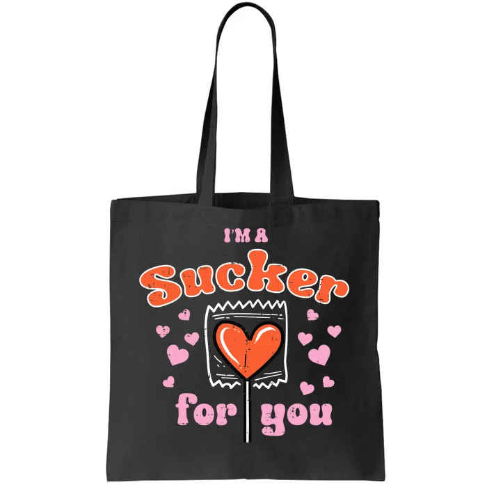 Valentines Day Lollipop Sucker For You Heart Candy Tote Bag