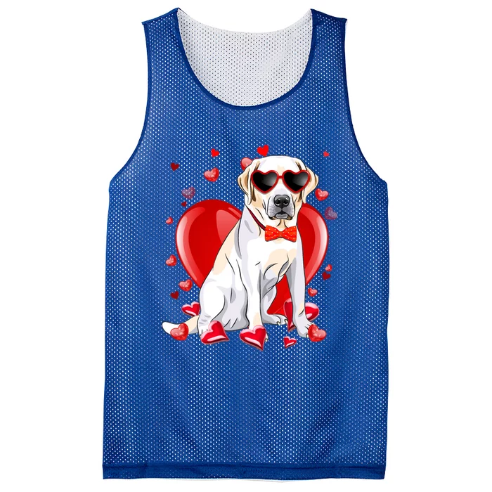 Valentines Day Labrador Retriever Gift Funny Dog Lover Gift Mesh Reversible Basketball Jersey Tank