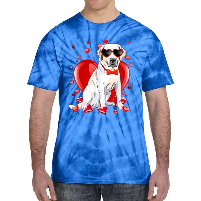 Valentines Day Labrador Retriever Gift Funny Dog Lover Gift Tie-Dye T-Shirt