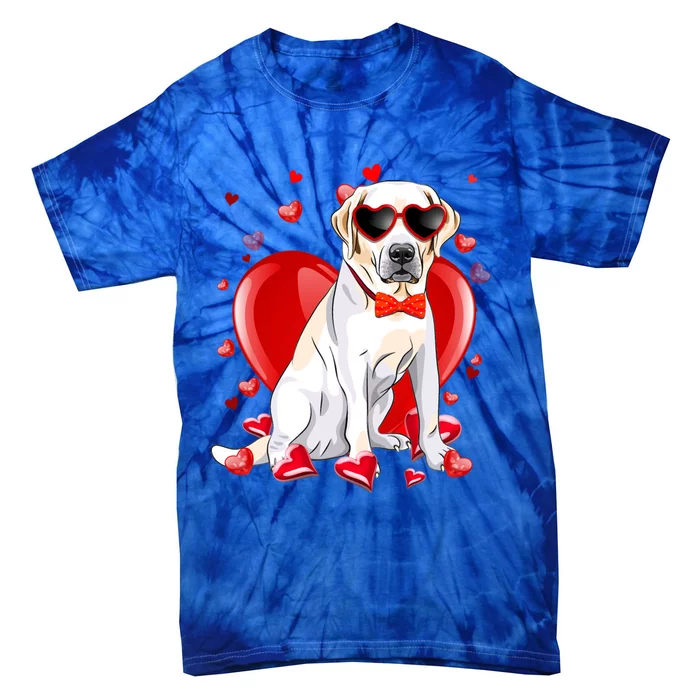 Valentines Day Labrador Retriever Gift Funny Dog Lover Gift Tie-Dye T-Shirt