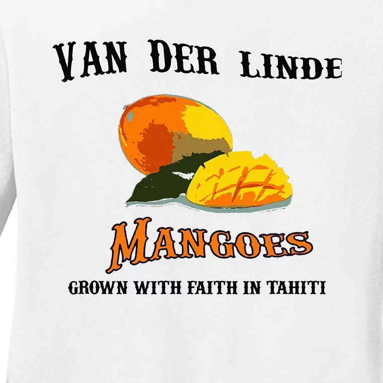 Van Der Linde Mangoes Grow With Faith Funny Gamer Rdr2 Ladies Long Sleeve Shirt