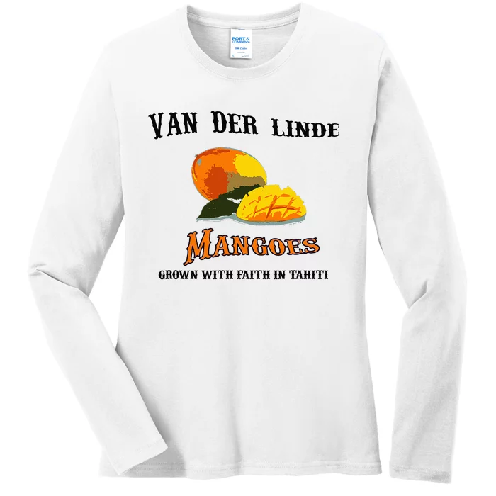 Van Der Linde Mangoes Grow With Faith Funny Gamer Rdr2 Ladies Long Sleeve Shirt