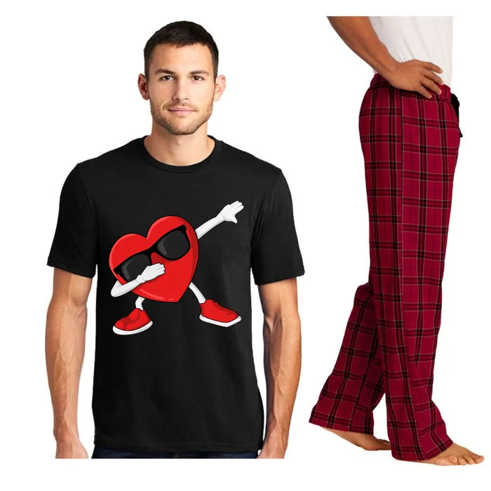 Valentines Day Meaningful Gift Dabbing Heart Happy Valentine Day Gift Pajama Set