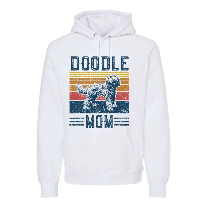 Vintage Doodle Mom Mother Aussie Doodle & Goldendoodle Premium Hoodie