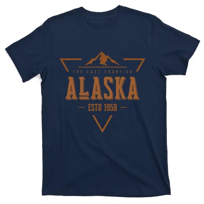 Vintage Denali Mountain Alaska The Last Frontier Logo T-Shirt ...