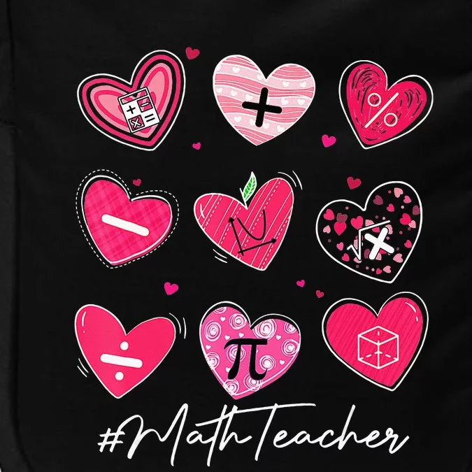 Valentine's Day Math Teacher Pi Math Lover Impact Tech Backpack