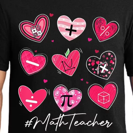 Valentine's Day Math Teacher Pi Math Lover Pajama Set