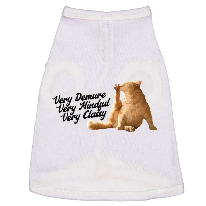 Very Demure Mindful Classy Meme Funny Cat Doggie Tank