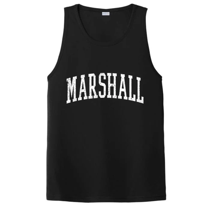 Varsity Distressed Marshall Performance Tank