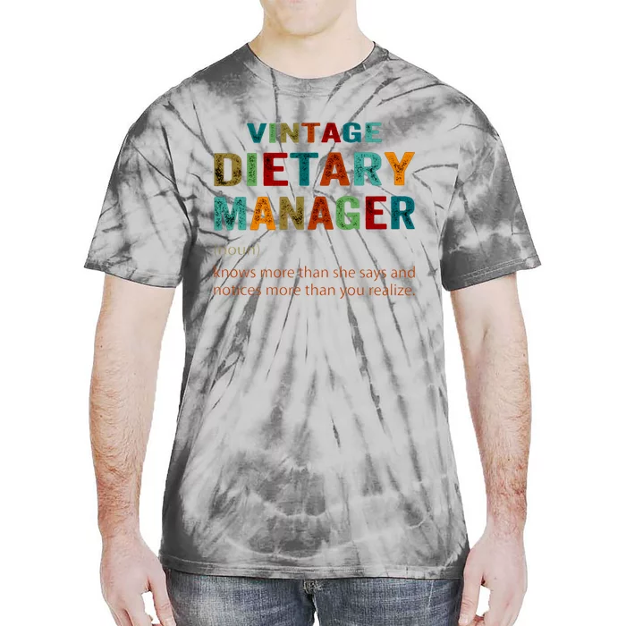 Vintage Dietary Manager Tie-Dye T-Shirt