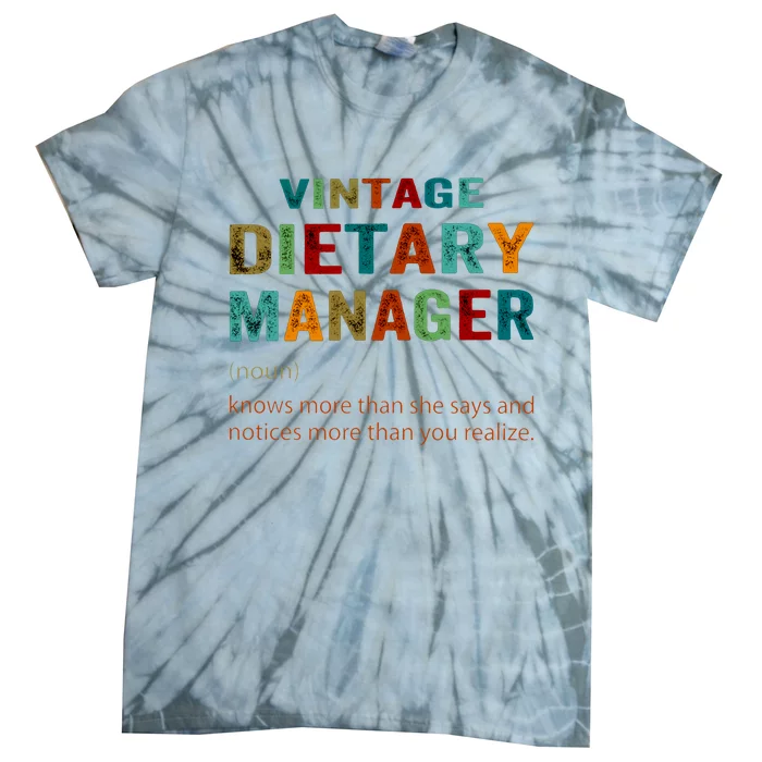 Vintage Dietary Manager Tie-Dye T-Shirt