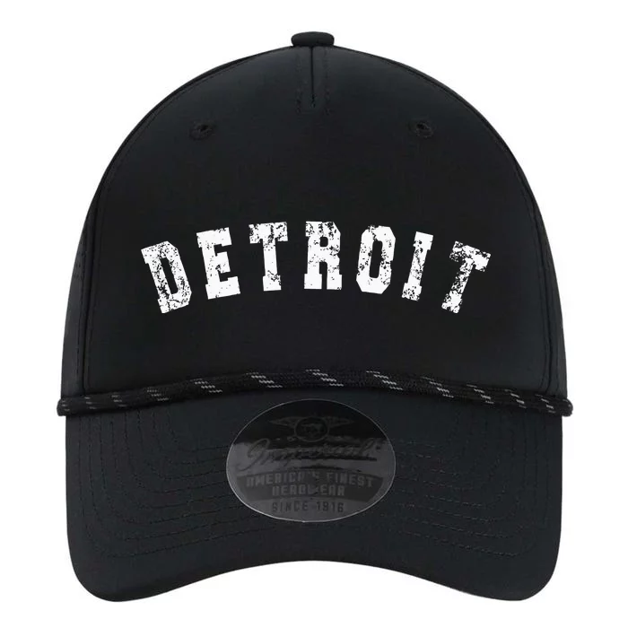 Vintage Detroit Michigan Distressed Apparel Performance The Dyno Cap