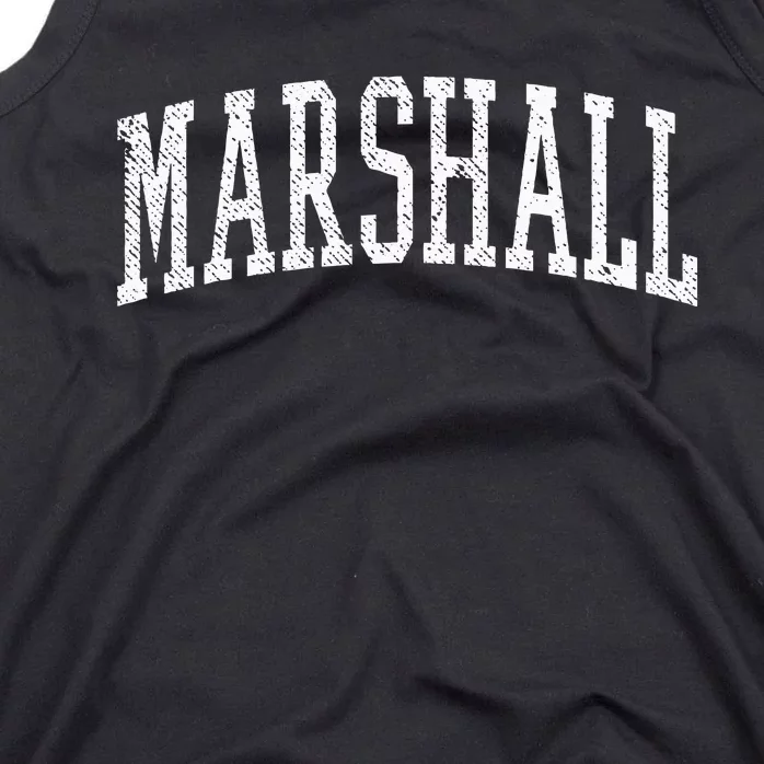 Varsity Distressed Marshall Tank Top