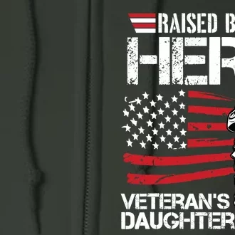 Veteran Daughter Month Of The Military Child Army Full Zip Hoodie