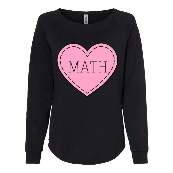 Valentine's Day Math Heart Design Cool Gift Womens California Wash Sweatshirt