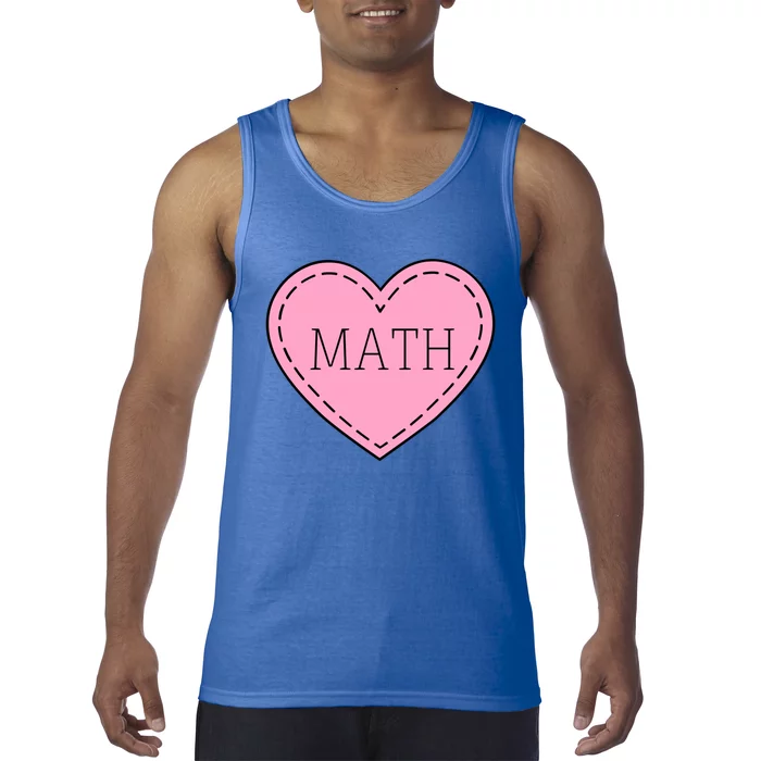 Valentine's Day Math Heart Design Cool Gift Tank Top