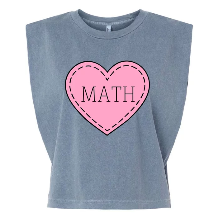 Valentine's Day Math Heart Design Cool Gift Garment-Dyed Women's Muscle Tee