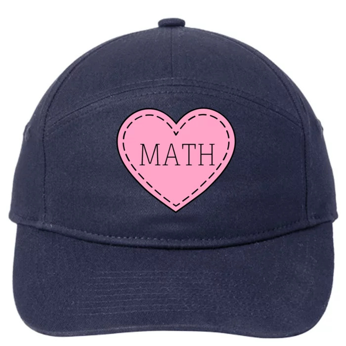 Valentine's Day Math Heart Design Cool Gift 7-Panel Snapback Hat