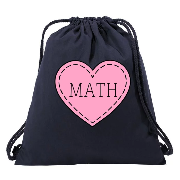 Valentine's Day Math Heart Design Cool Gift Drawstring Bag