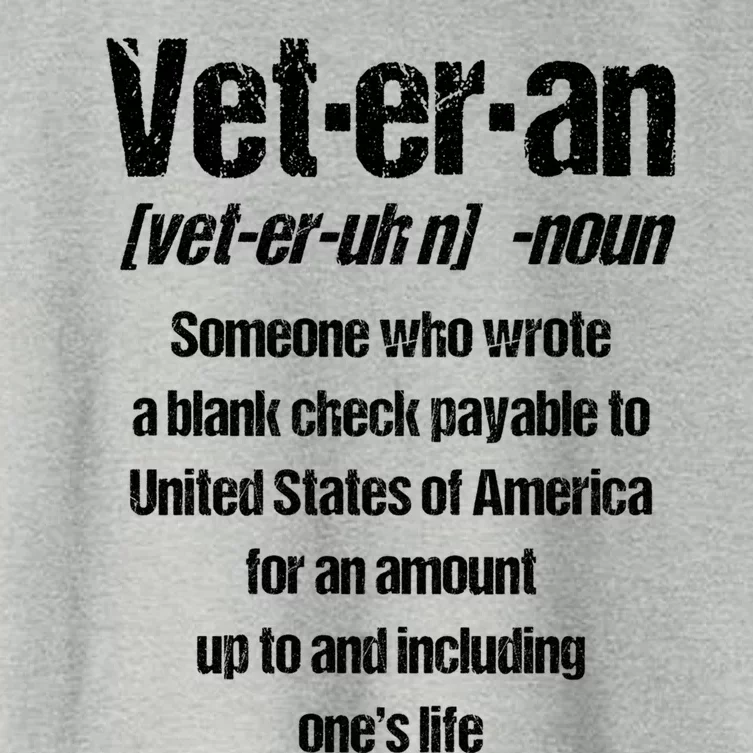 Veterans Day Memorial Day Funny Veteran Noun Us Soldier Great Gift Women's Crop Top Tee