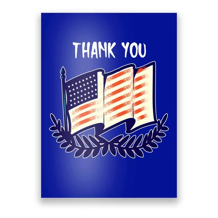 Veterans Day Memorial For Ex Military Service Thank You Gift Poster