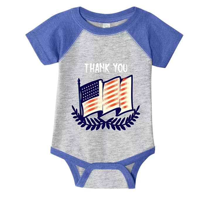 Veterans Day Memorial For Ex Military Service Thank You Gift Infant Baby Jersey Bodysuit